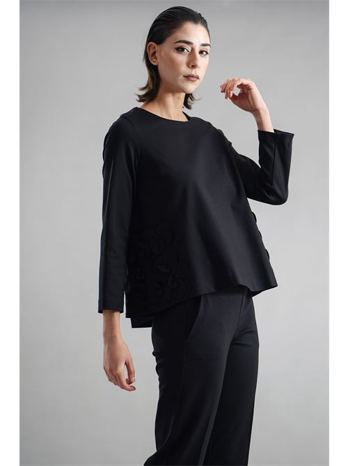 Maglia in viscosa GM by Gai Mattiolo | GM3504NERO
